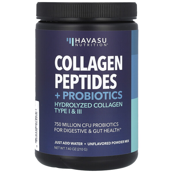 Коллагеновые пептиды + Пробиотики, без вкуса - 210 г - Havasu Nutrition Havasu Nutrition