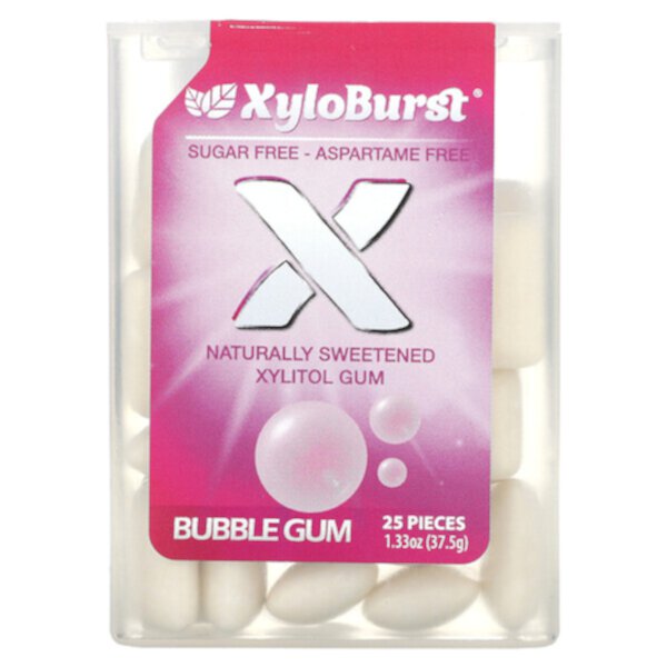 Xylitol Gum, жевательная резинка, 25 штук Xyloburst