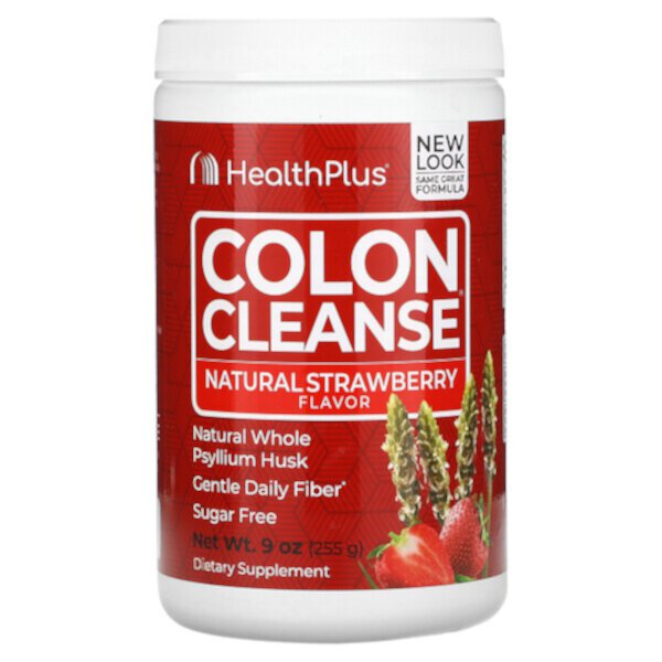 Colon Cleanse, Натуральная клубника, 9 унций (255 г) Health Plus