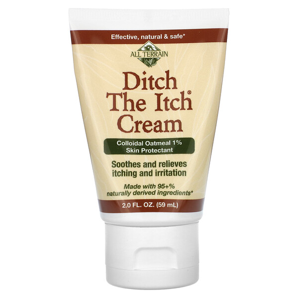 Ditch The Itch Cream, коллоидная овсянка, 1% защита кожи, 2 жидкие унции (59 мл) All Terrain
