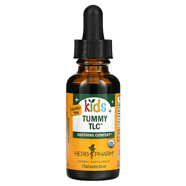 Kids Tummy TLC, без спирта, 1 жидкая унция (30 мл) Herb Pharm