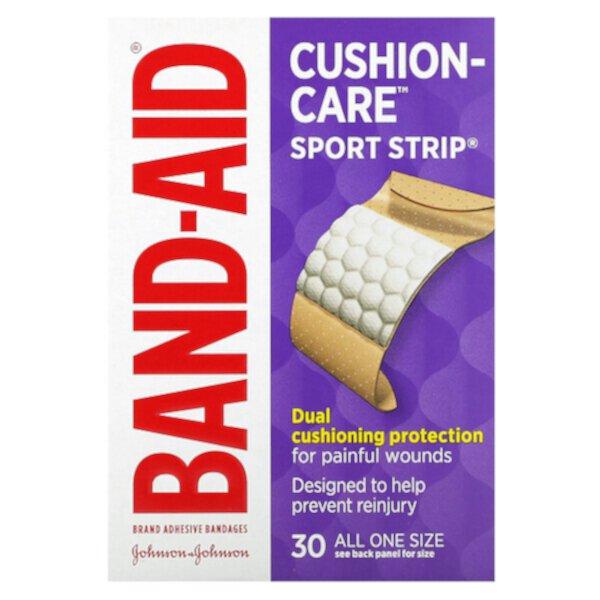 Клейкие бинты, спортивные полоски для ухода за подушками, 30 бинтов Band Aid
