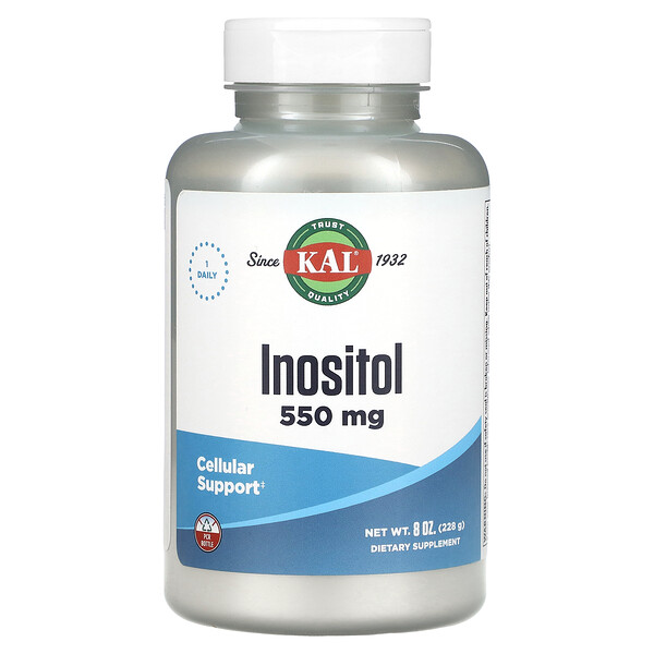 Инозитол, 550 мг, 8 унций (228 г) KAL