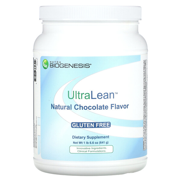 UltraLean, Натуральный шоколад, 1 фунт 6,6 унции (641 г) Nutra BioGenesis