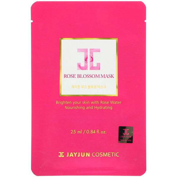 Косметическая маска Rose Blossom, 1 лист, 0,84 жидких унции (25 мл) Jayjun Cosmetic