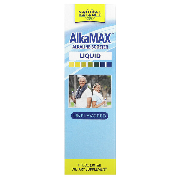 AlkaMAX, Щелочной усилитель, без вкуса, 1 жидкая унция (30 мл) Natural Balance