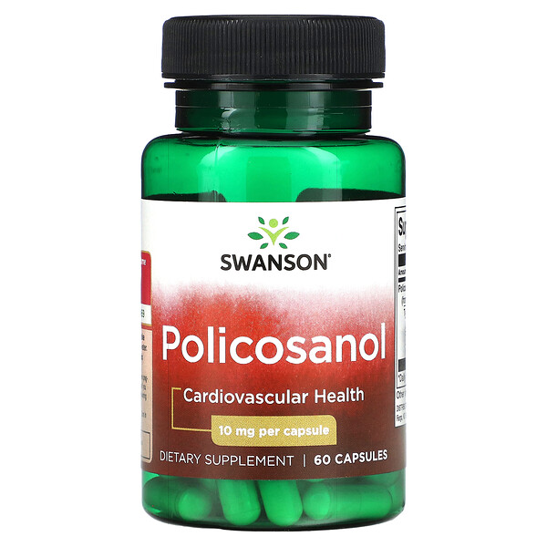 Policosanol, 10 mg, 60 Capsules (Капсулы) Swanson