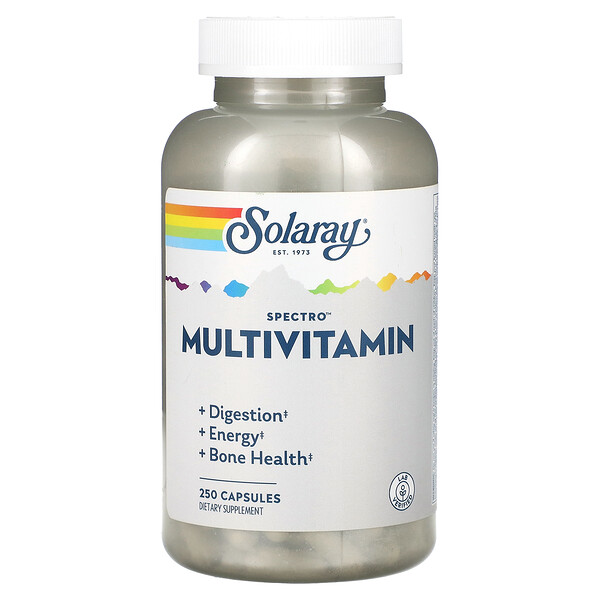 Spectro Мультивитамин - 250 капсул - Solaray Solaray