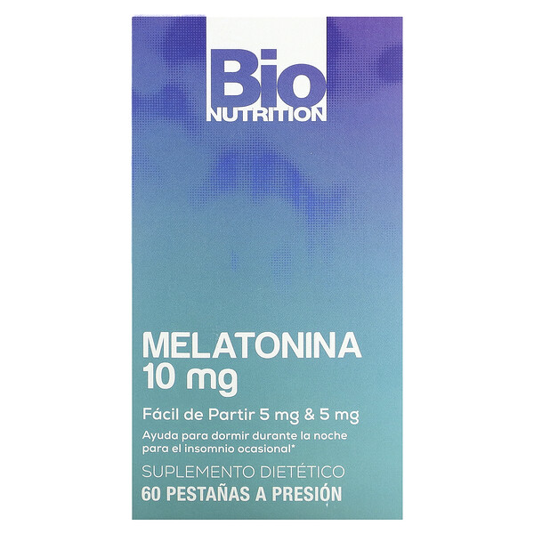 Мелатонин, 10 мг, 60 таблеток Snap Bio Nutrition