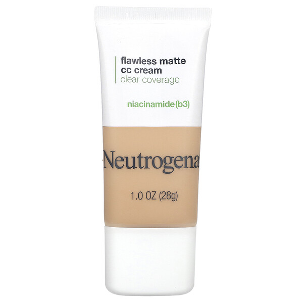 Flawless Matte CC Cream, прозрачное покрытие, ваниль 3,0, 1 унция (28 г) Neutrogena
