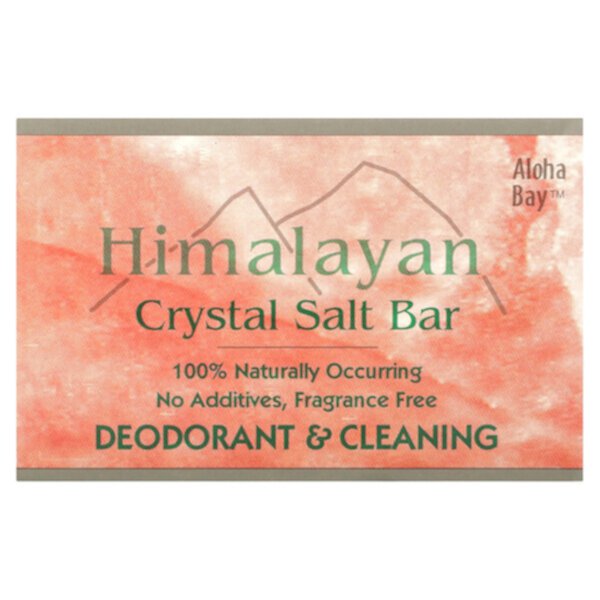 Мыло с гималайской кристаллической солью, без отдушек, 1 брусок, 9 унций (250 г) Aloha Bay
