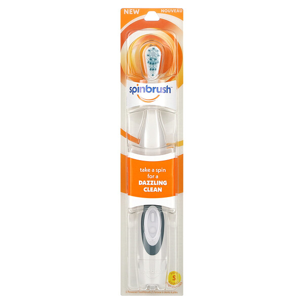 Dazzling Clean, Электрическая зубная щетка, мягкая, 1 зубная щетка Spinbrush