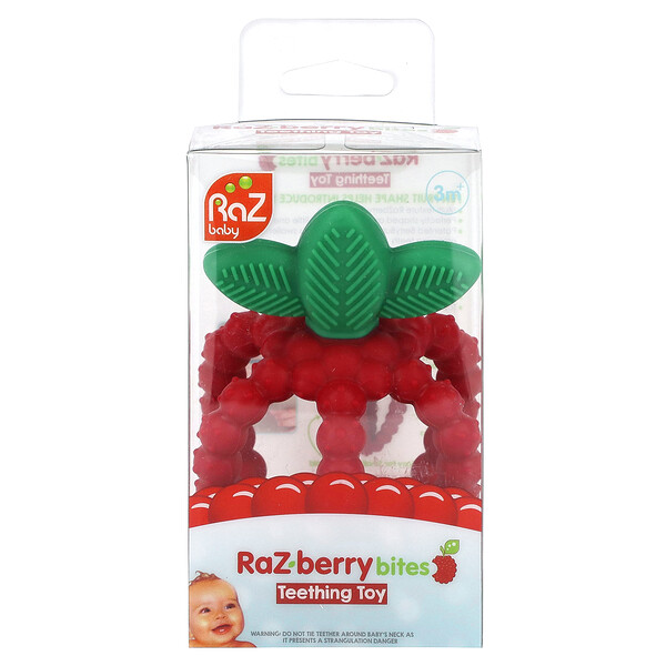 Игрушка для прорезывания зубов Raz-Berry Bites, 3 мес., 1 игрушка RAZBaby