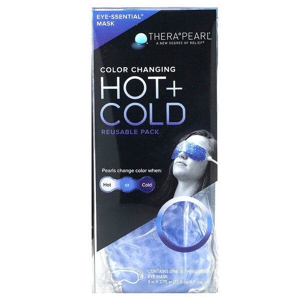 Color Changing Hot + Cold Reusable Pack, Eye-ssential Mask, 1 Mask TheraPearl