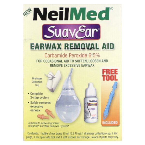 SuaveEar, Средство для удаления ушной серы, 6 штук NeilMed
