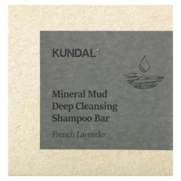 Mineral Mud, Глубоко очищающий шампунь, французская лаванда, 3,53 унции (100 г) Kundal
