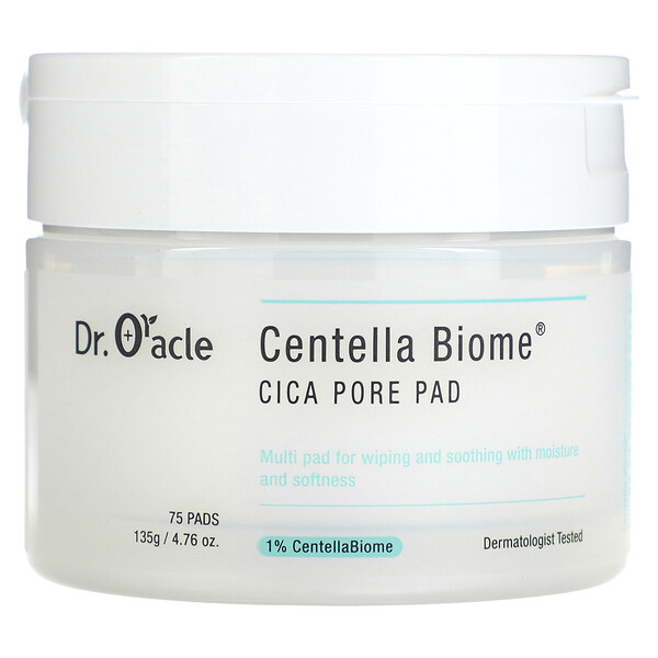 Centella Biome, Cica Pore Pad, 75 подушечек, 4,76 унции (135 г) Dr. Oracle