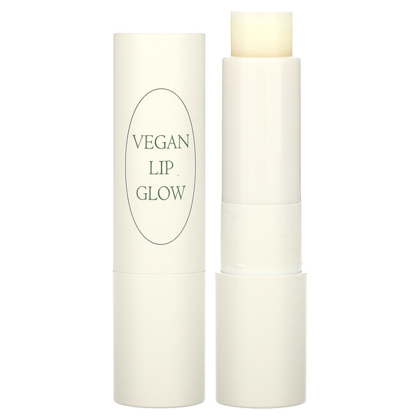 Vegan Lip Glow, 01. Прозрачный, 0,13 унции (3,9 г) NACIFIC