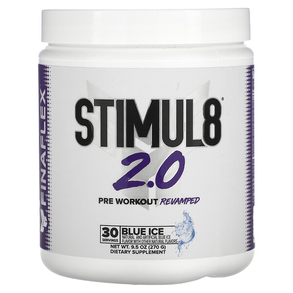 Stimul8 2.0, Голубой лед, 9,5 унций (270 г) Finaflex