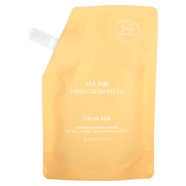 Hand Cream Refill, Carrot Kick, 5.07 fl oz (150 ml) Haan