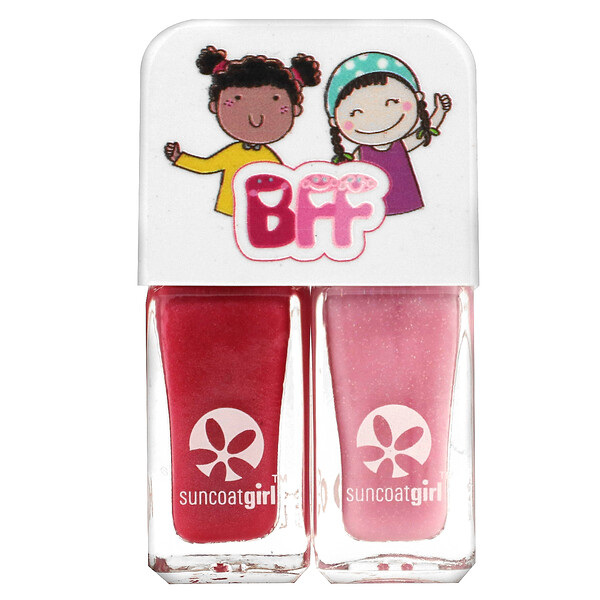 Набор лаков для ногтей Sweeties Duo, нежно-розовый и нежно-розовый, набор из 2 предметов SuncoatGirl