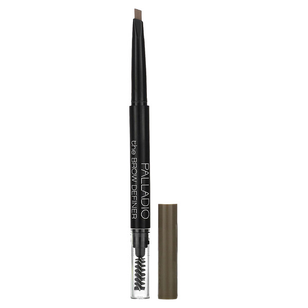 The Brow Definer, Выдвижной карандаш для бровей, темно-серый PBD01, 0,0084 унции (0,24 г) Palladio