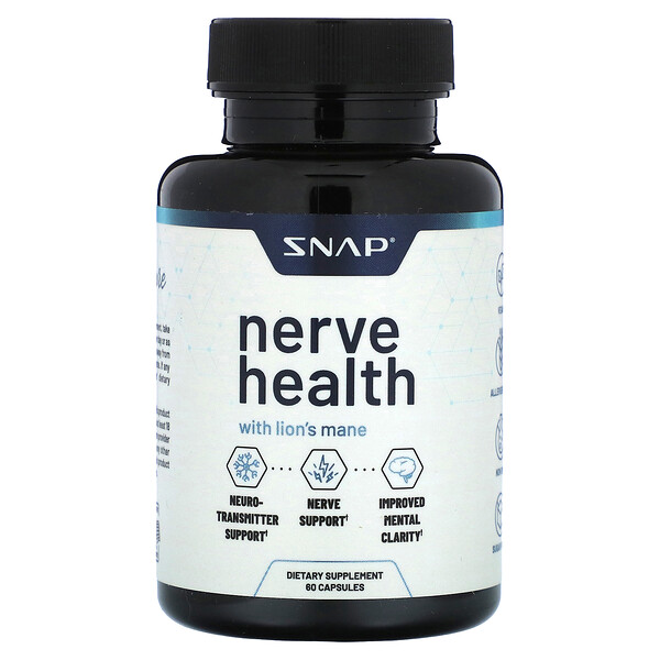 Здоровье нервов, 60 капсул Snap Supplements
