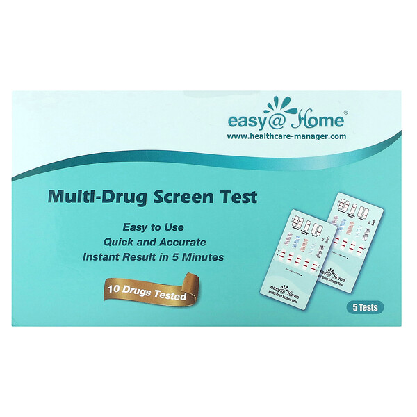 Мультинаркотический скрининговый тест, 5 тестов Easy@Home