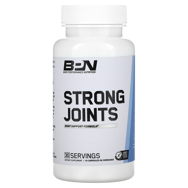 Strong Joints, Формула поддержки суставов, 30 капсул Bare Performance Nutrition