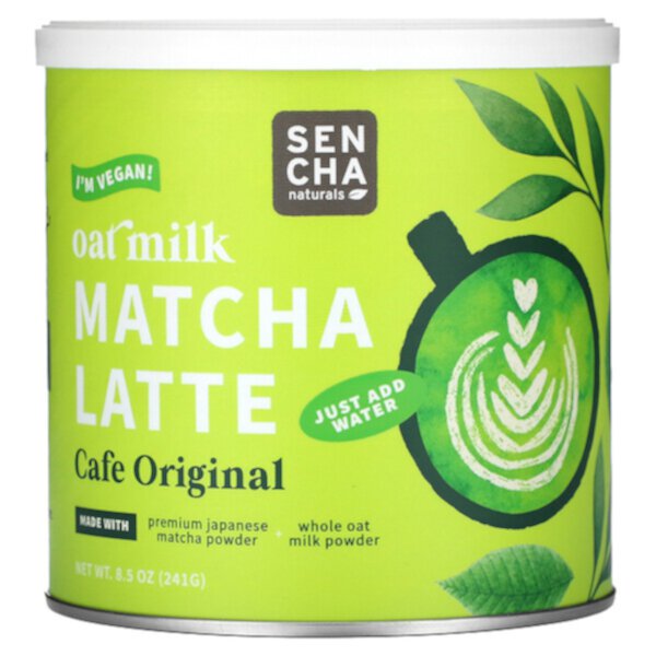 Oat Milk Matcha Latte, Cafe Original, 8.5 oz (241 g) Sencha Naturals