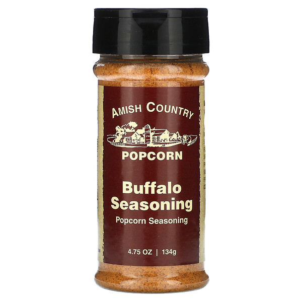 Popcorn Seasoning, Buffalo , 4.75 oz (134 g) Amish Country Popcorn