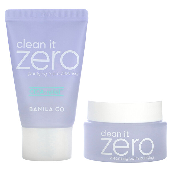 Clean it Zero Purifying, Super Relief, стартовый набор для двойного очищения, набор из 2 предметов Banila Co