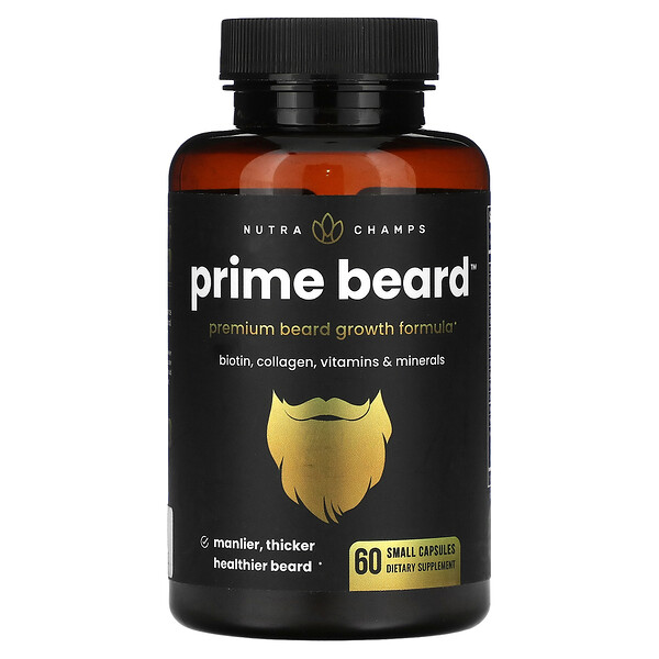 Prime Beard, 60 Small Capsules NutraChamps