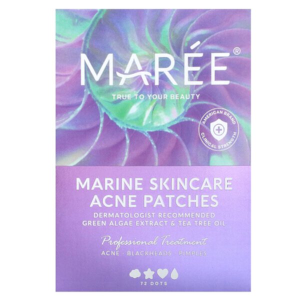 Патчи от прыщей Marine Skincare, 72 точки Maree