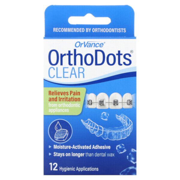 OrthoDots, прозрачные, 12 гигиенических применений Dentemp