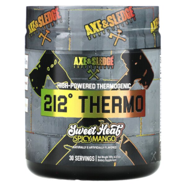 212º Thermo, Мощный термогенный продукт, сладкое тепло, пряное манго, 6,67 унции (189 г) Axe & Sledge Supplements