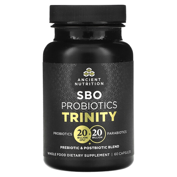 SBO Пробиотики Trinity, 60 капсул Ancient Nutrition