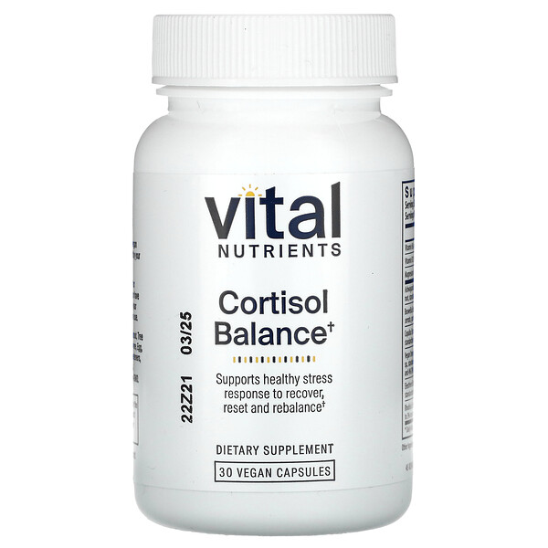 Кортизол Баланс, 30 веганских капсул Vital Nutrients