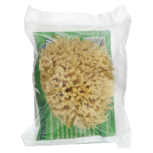 Natural Premium Sea Wool Bath Sponge, 1 Sponge Baby Buddy