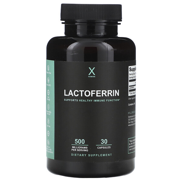 Лактоферрин - 500 мг - 30 капсул - Humanx Humanx