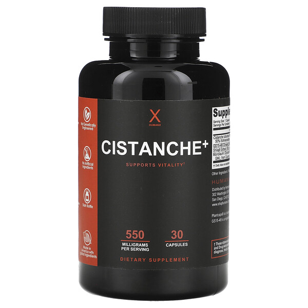 Cistanche+, 550 mg, 30 Capsules (Капсулы) Humanx