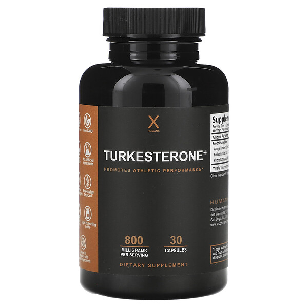 Туркестерон+, 800 мг, 30 капсул Humanx