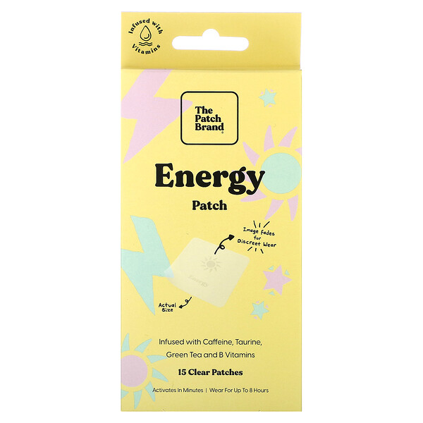 Energy Patch, 15 прозрачных пластырей The Patch Brand
