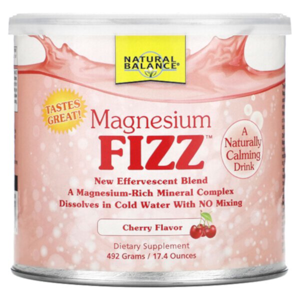 Magnesium Fizz, Вишня, 17,4 унции (492 г) Natural Balance