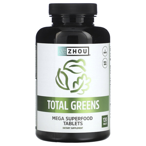 Total Greens, 120 таблеток Zhou