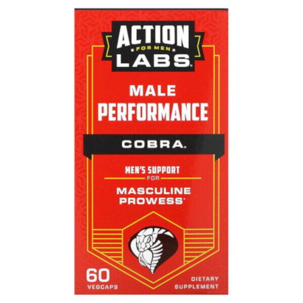 For Men, Cobra, мужское действие, 60 растительных капсул Action Labs