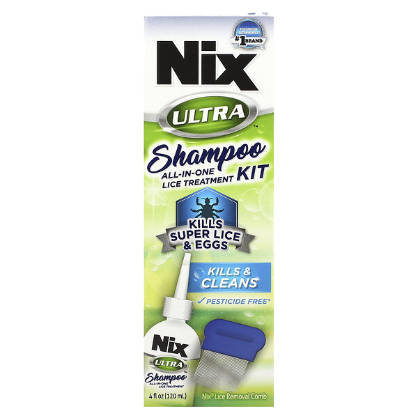 Ultra Shampoo, универсальный набор для лечения вшей, 1 комплект Nix