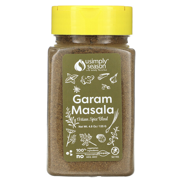 Artisan Spice Blend, Garam Masala, 4.8 oz (135 g) USimplySeason