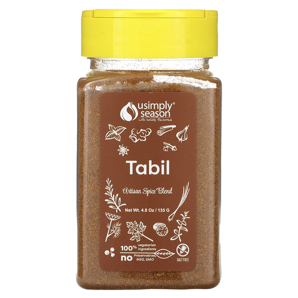 Artisan Spice Blend, Tabil , 4.8 oz (135 g) USimplySeason