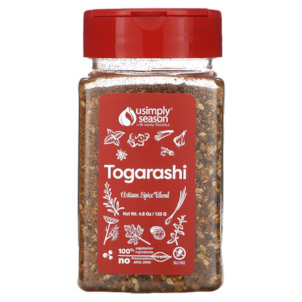 Artisan Spice Blend, Togarashi, 4.8 oz (135 g) USimplySeason